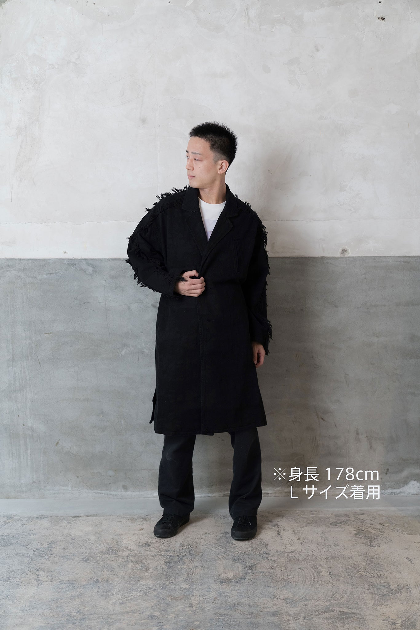 Sazanami- デニムコート col:ブラック – POLS