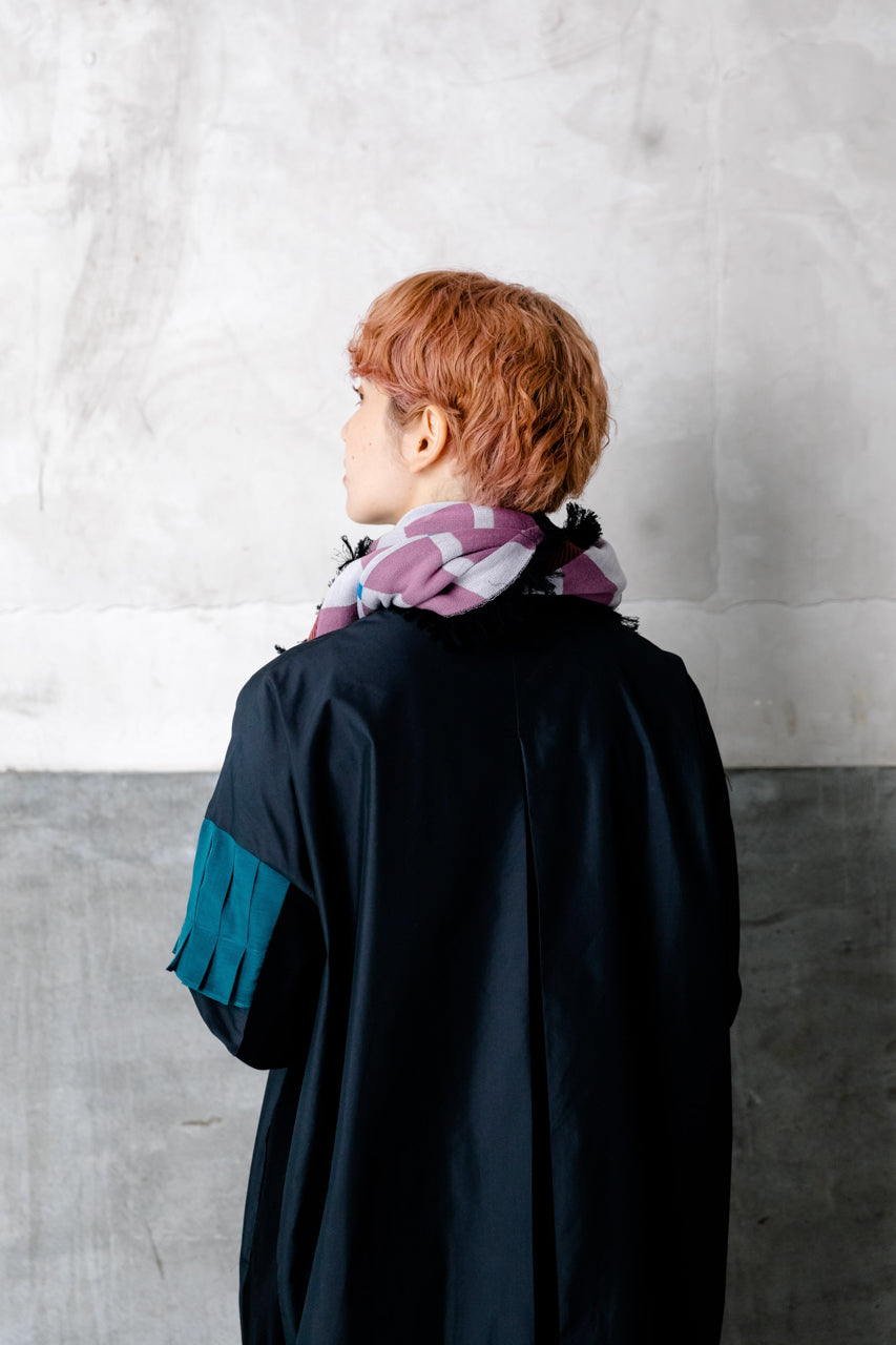 -TILE-　MOHIKANストール　col:ネイビー