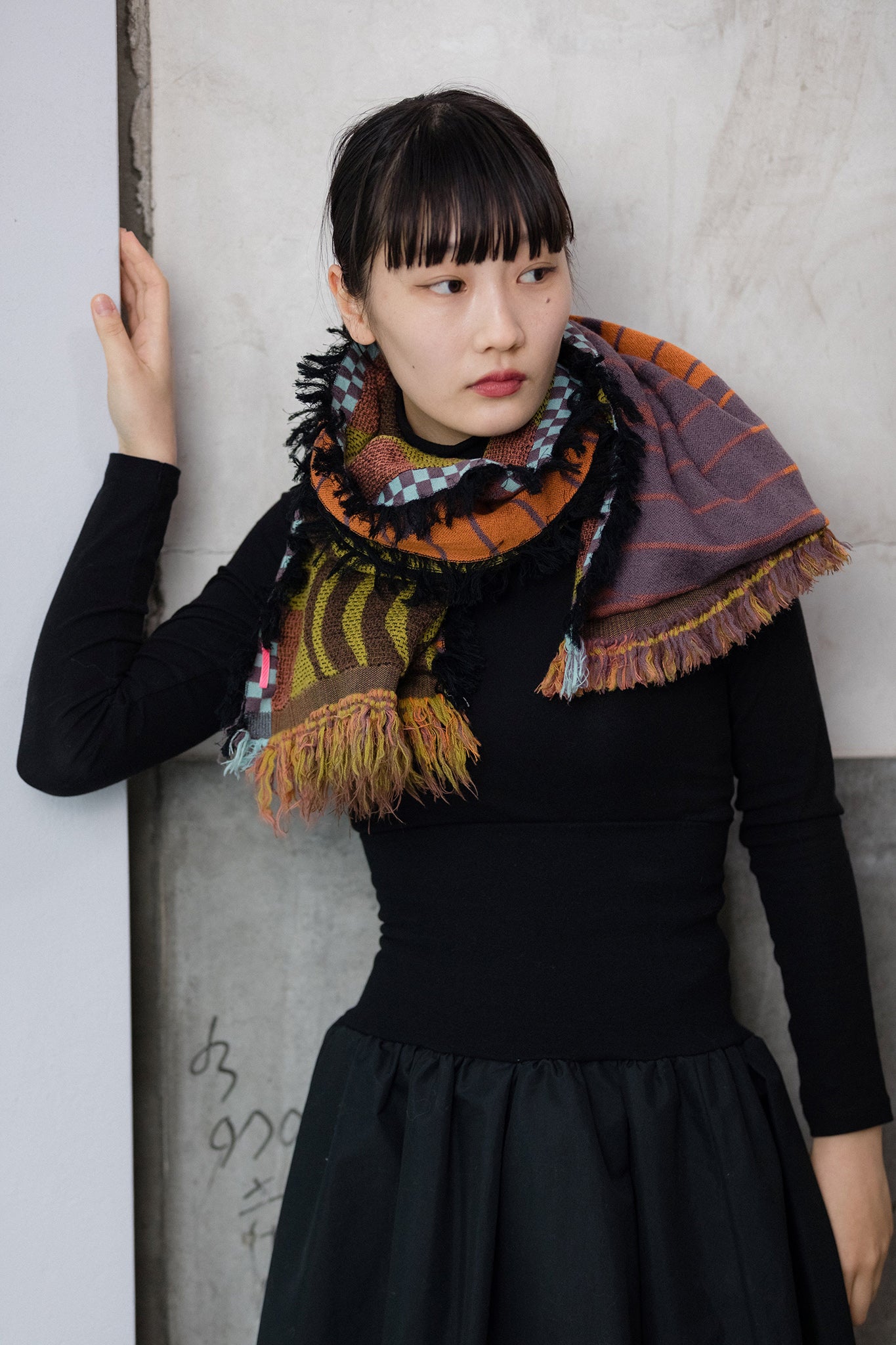 Breeze- MOHIKAN WOOLストール col: ブラウン – POLS