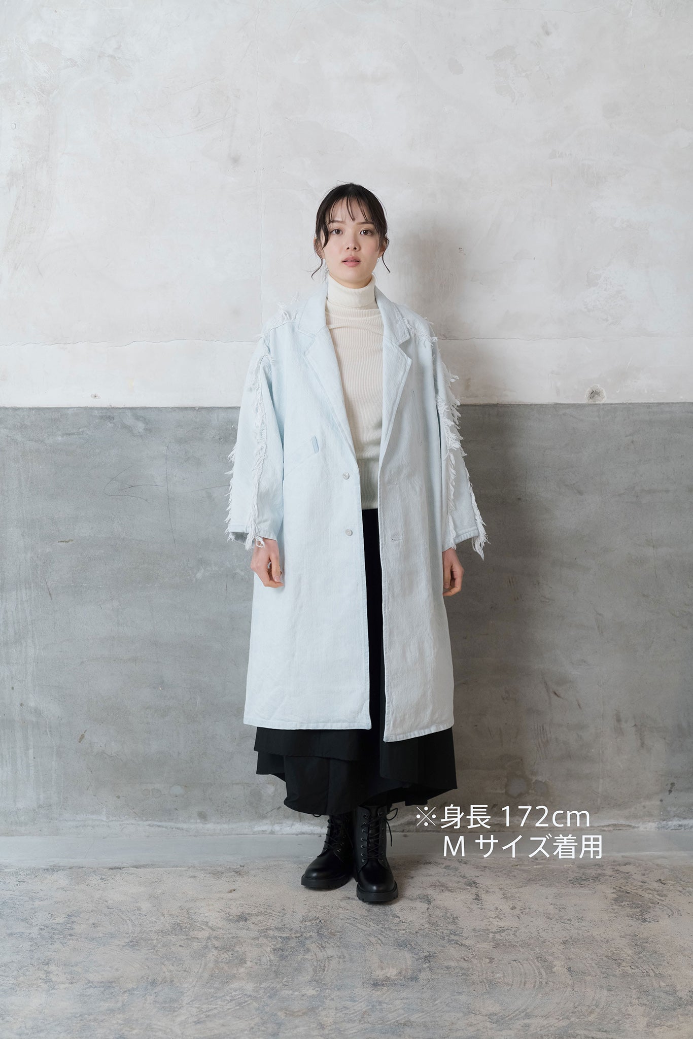 Sazanami- デニムコート col:アイスブリーチ – POLS