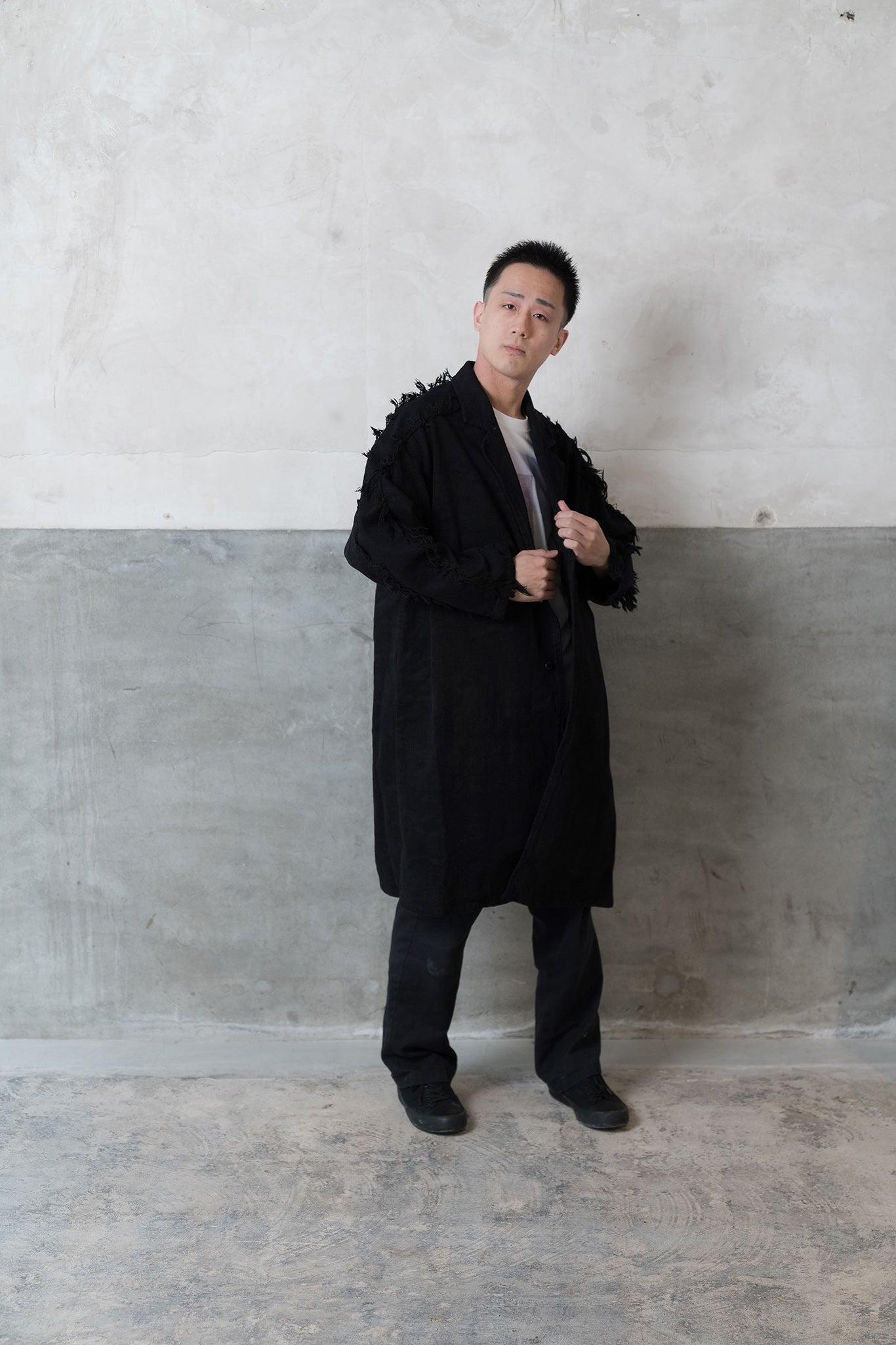 Sazanami- デニムコート col:ブラック – POLS