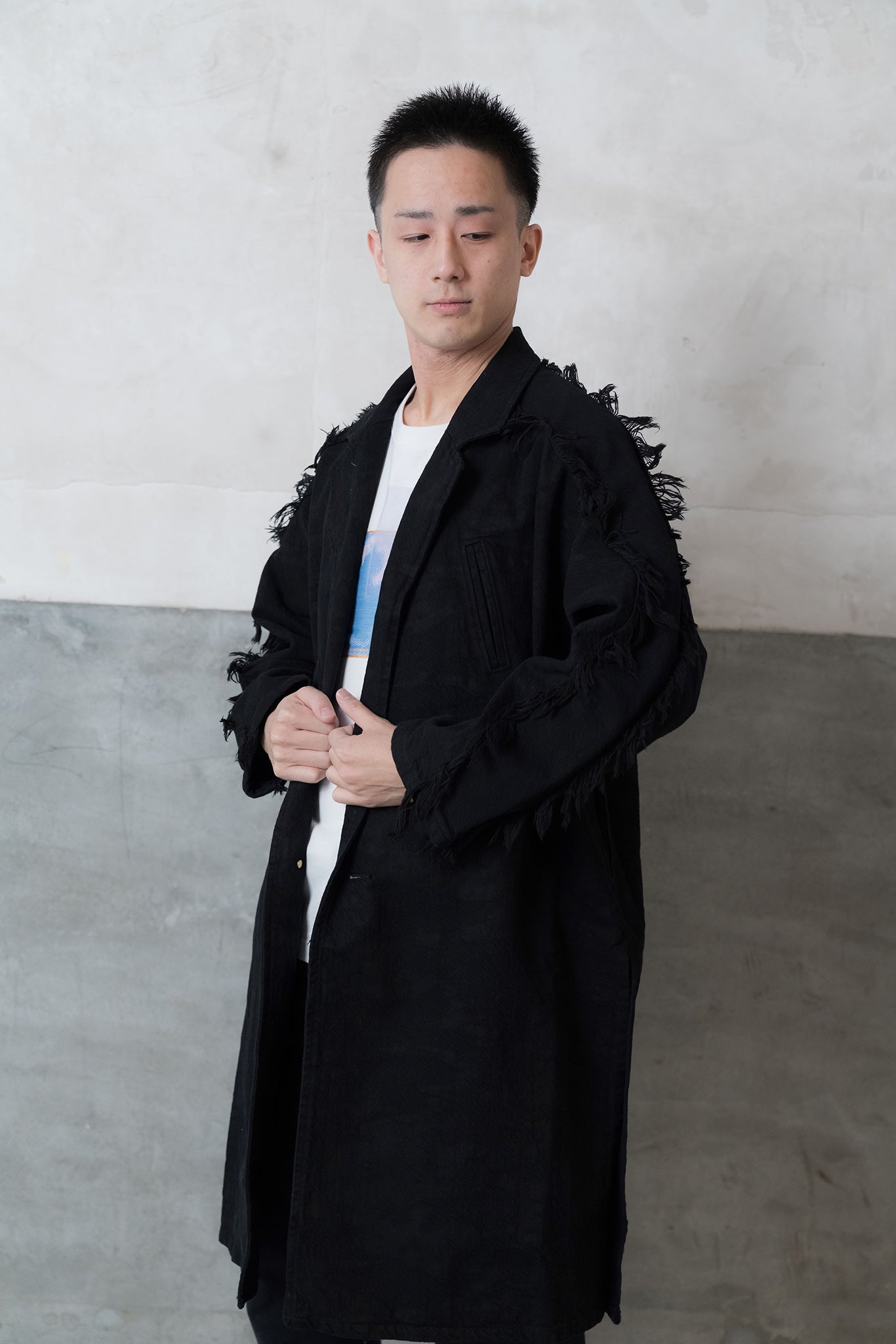 Sazanami- デニムコート col:ブラック – POLS