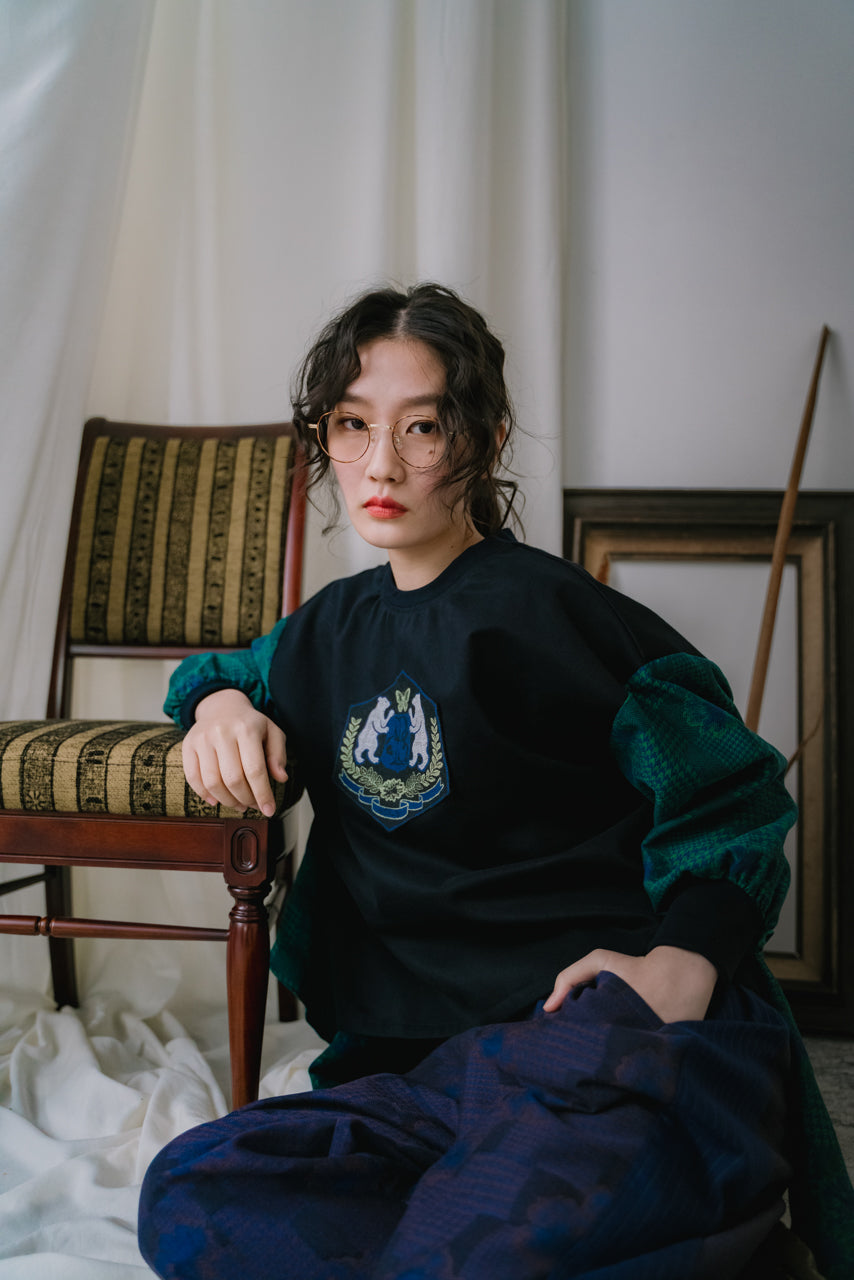 -POLS BEAR EMBLEM-　プルオーバー　col:ネイビー