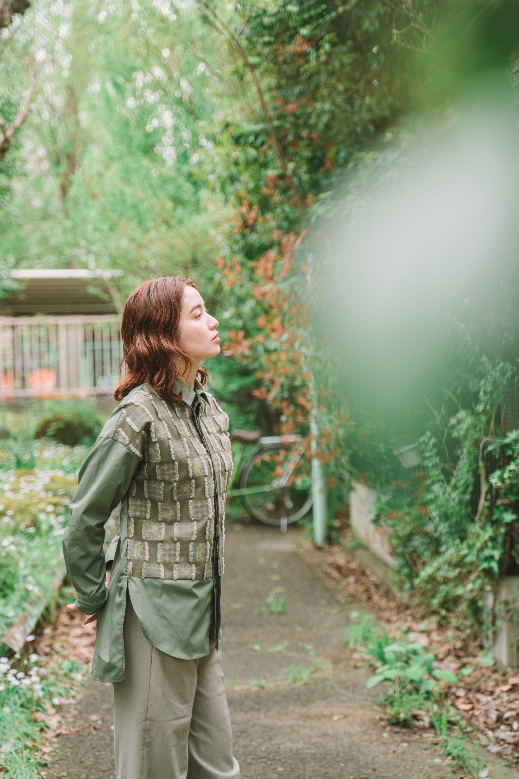 Forest Check- シャツ col:カーキ – POLS