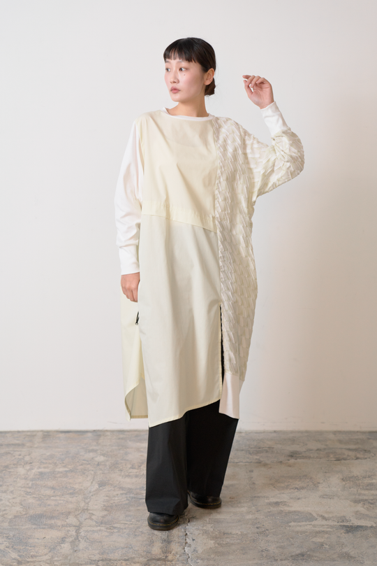 -Diagonal-　ワンピース　col:イエロー