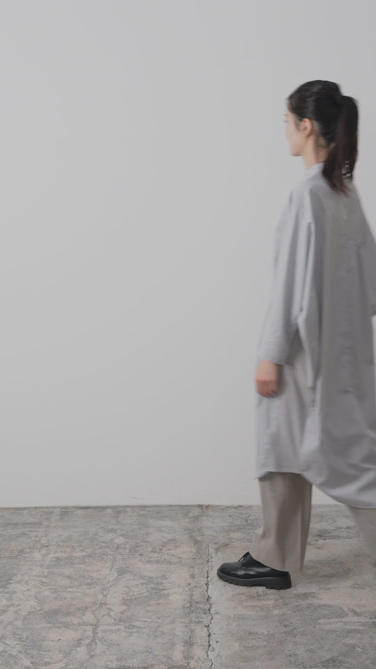 -CLIONE-　シャツワンピース　col:グレー